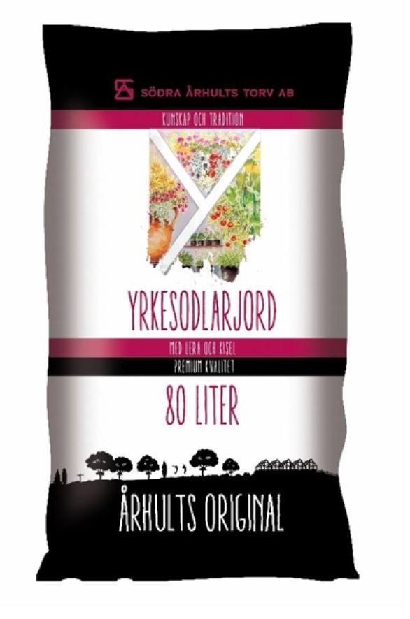 Standardkollektion:  Yrkesodlarjord   80 Liter   Helpall: 36 st