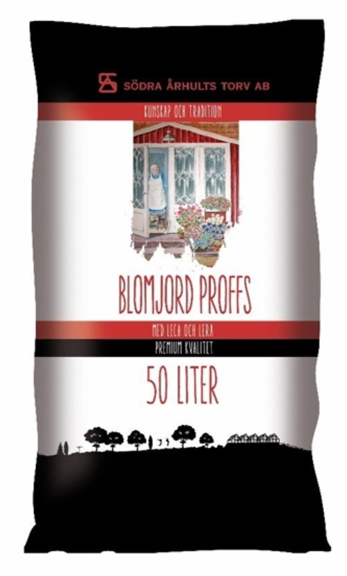 Standardkollektion:  Blomjord proffs (även kallad leca lera)  50 Liter   Helpall: 45 st