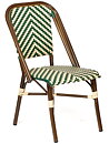 Stol Tropez  crème/grön