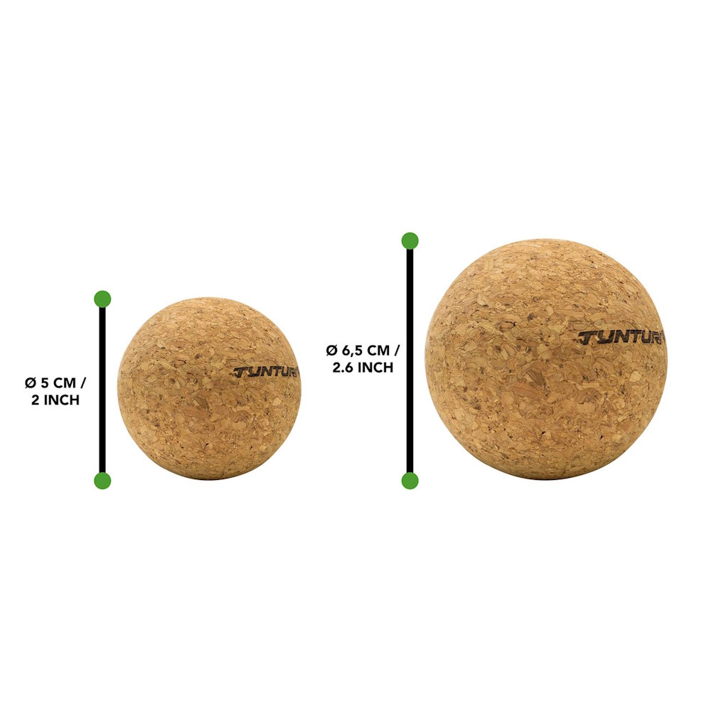 Tunturi Cork Massage Ball Set - 7