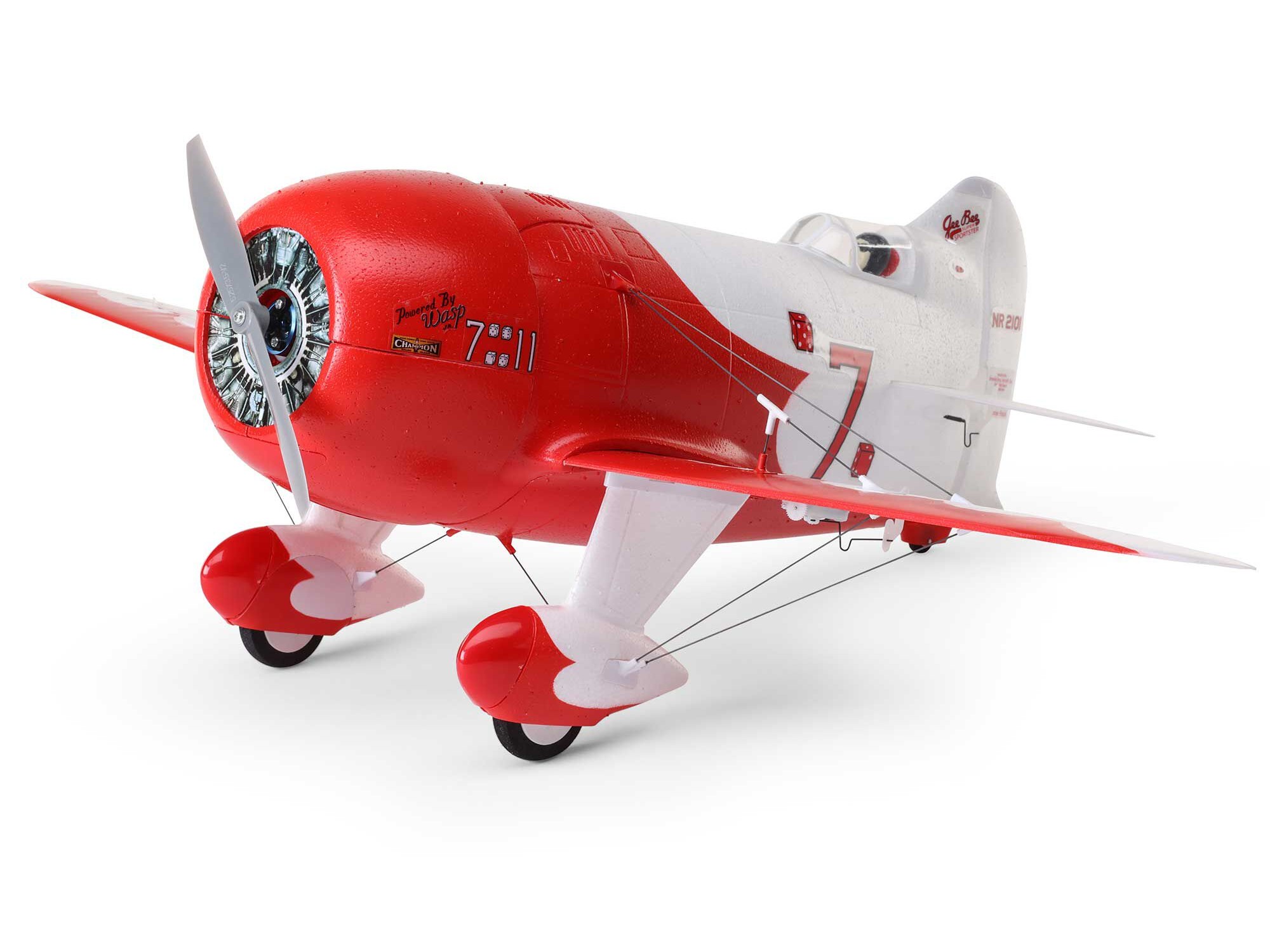 E-Flite EFLU61500 UMX Gee Bee R-2 510mm BNF Basic with AS3X and SAFE Select