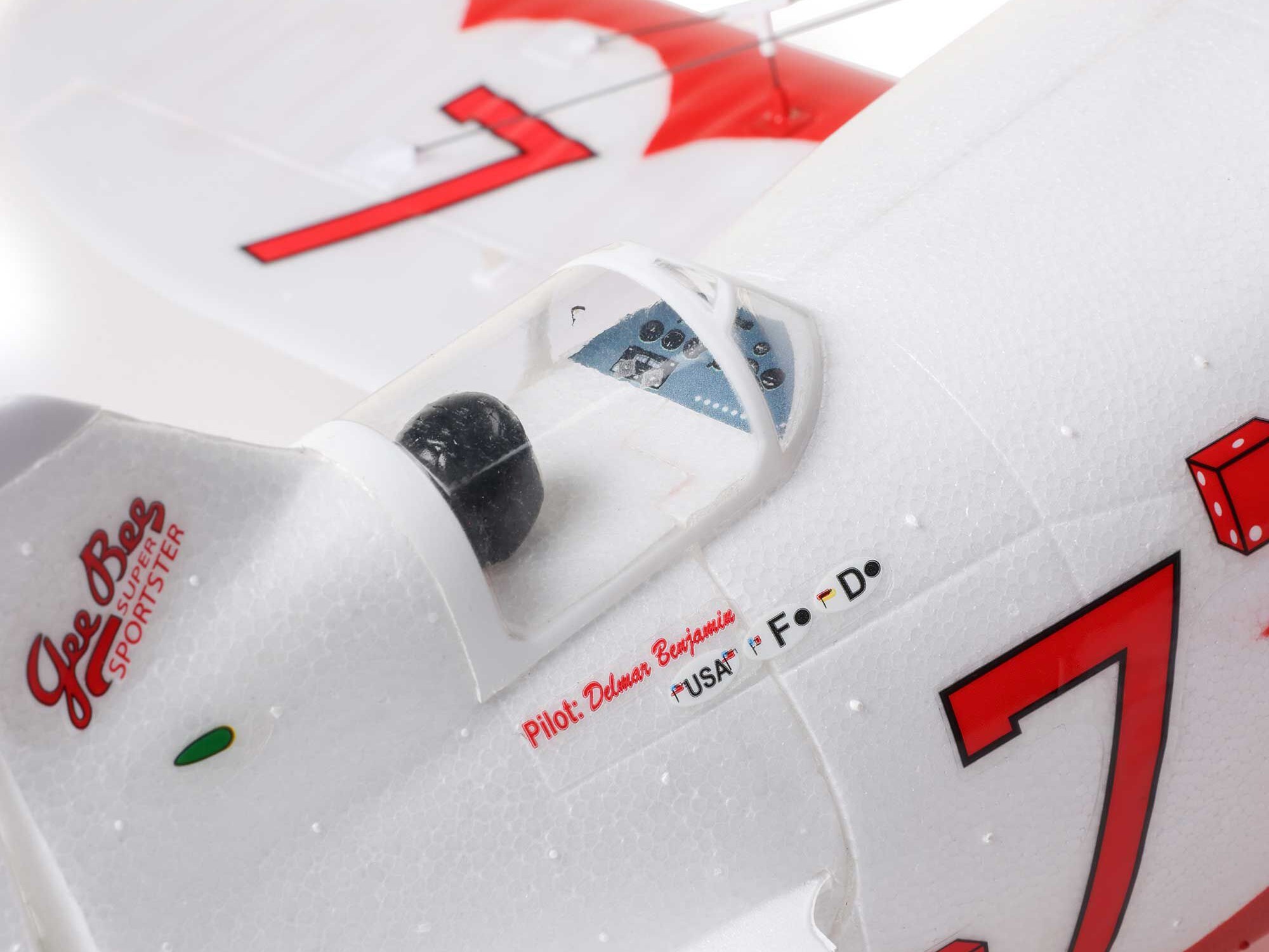 E-Flite EFLU61500 UMX Gee Bee R-2 510mm BNF Basic with AS3X and SAFE Select - 15