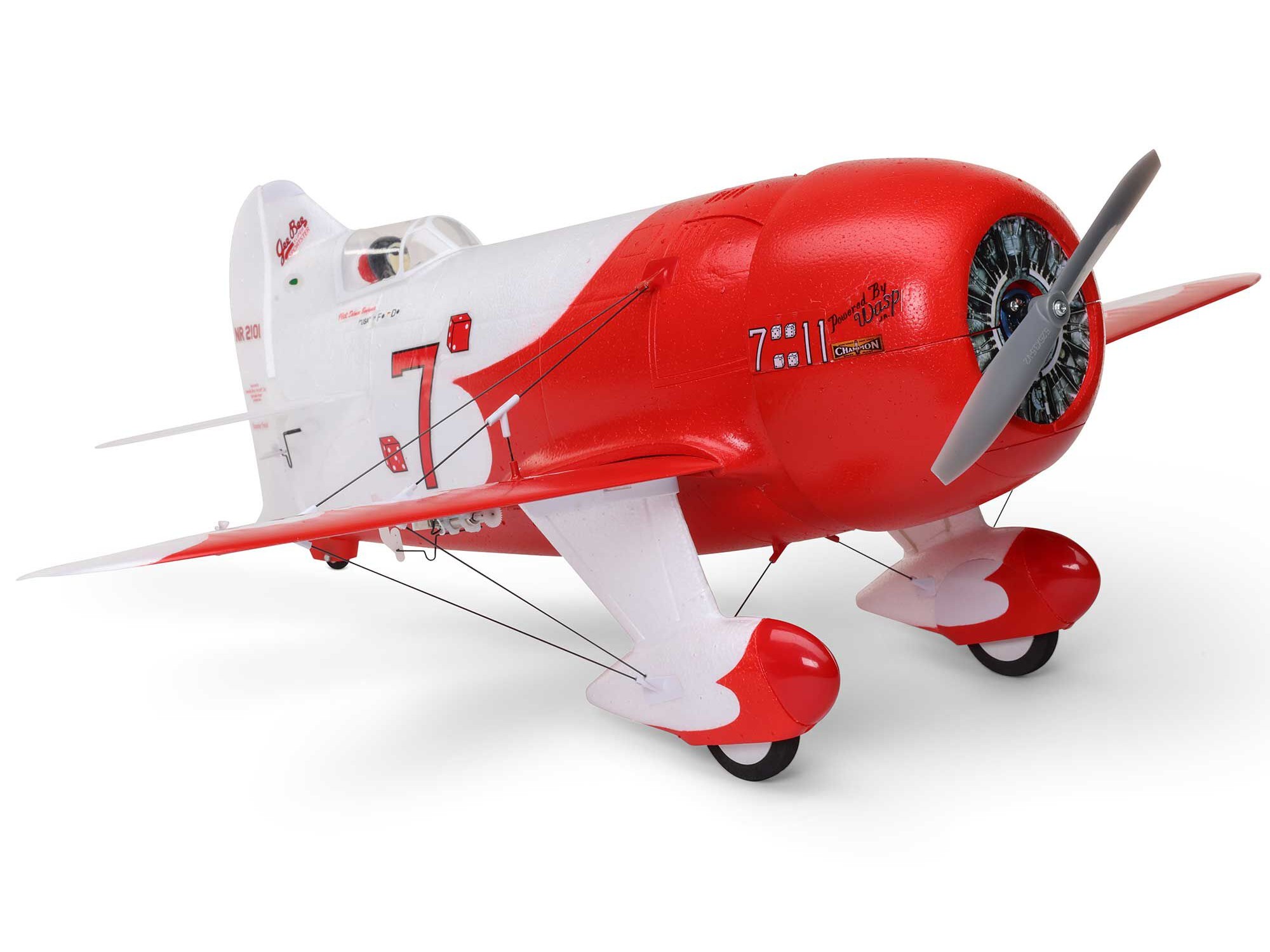 E-Flite EFLU61500 UMX Gee Bee R-2 510mm BNF Basic with AS3X and SAFE Select - 3