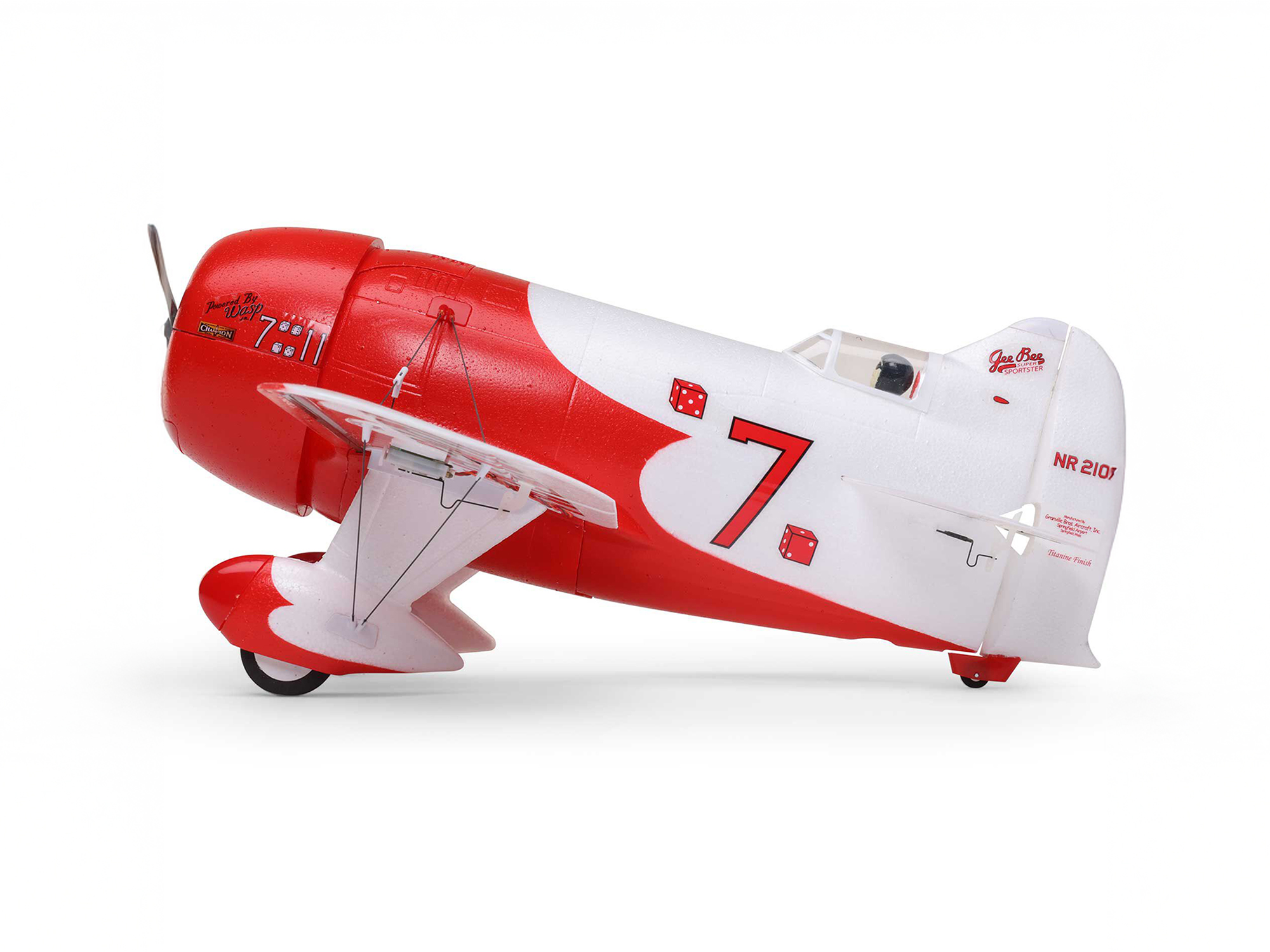 E-Flite EFLU61500 UMX Gee Bee R-2 510mm BNF Basic with AS3X and SAFE Select - 5