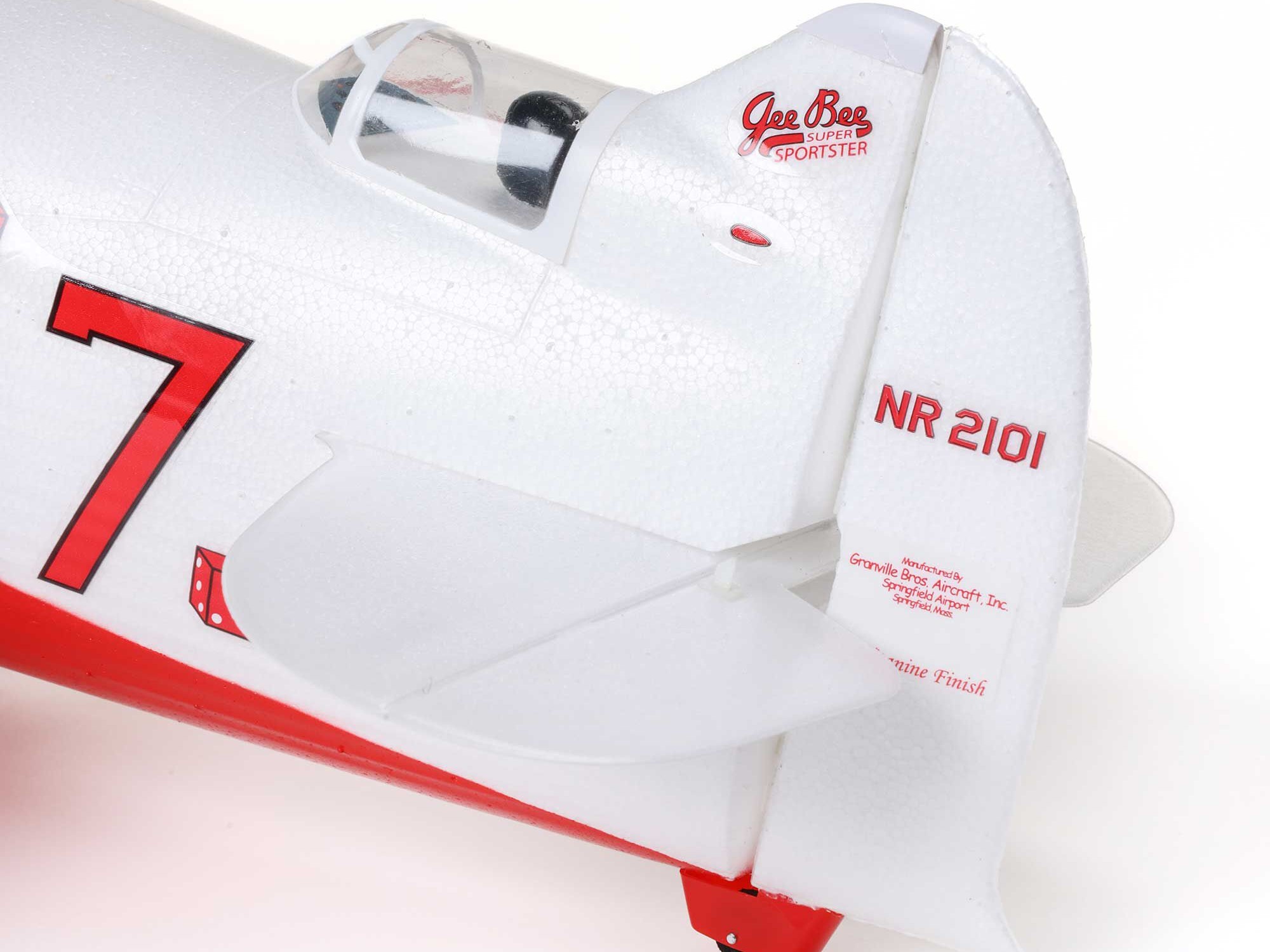 E-Flite EFLU61500 UMX Gee Bee R-2 510mm BNF Basic with AS3X and SAFE Select - 17