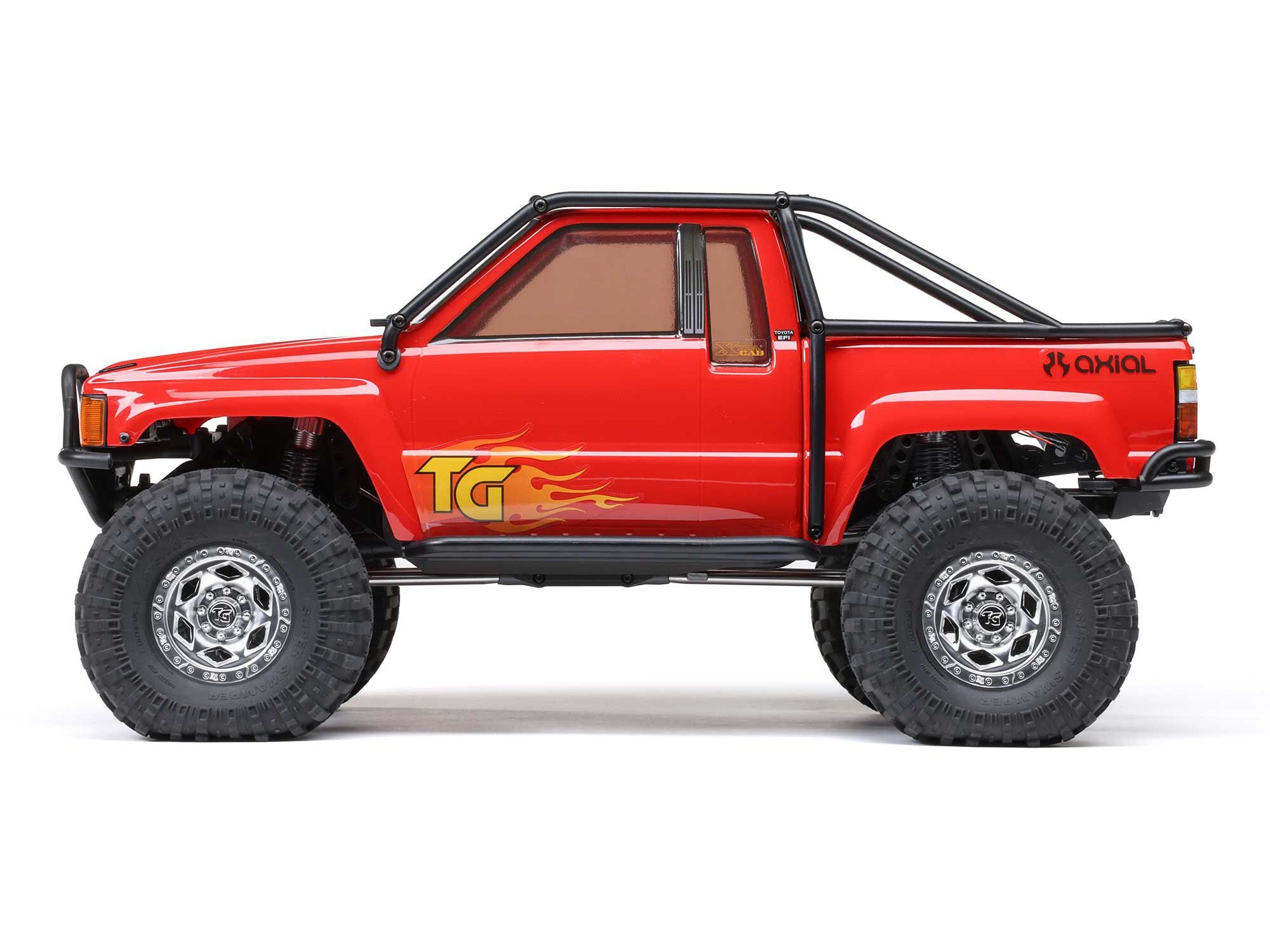 Axial AXI-2062T2 1/10 SCX10 III 1987 Toyota SR5 4X4 RTR Brushed Rock Crawler, Red - 9