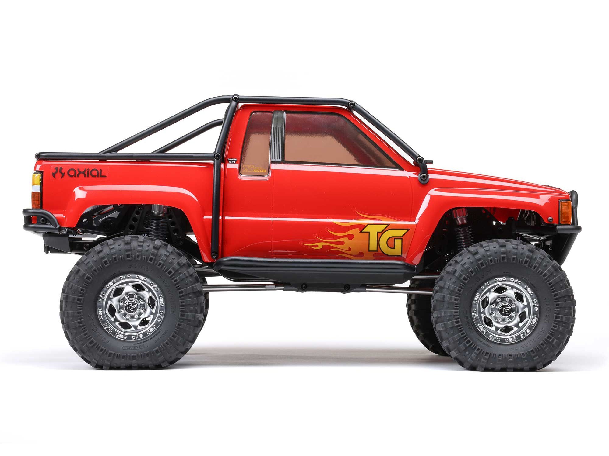 Axial AXI-2062T2 1/10 SCX10 III 1987 Toyota SR5 4X4 RTR Brushed Rock Crawler, Red - 7
