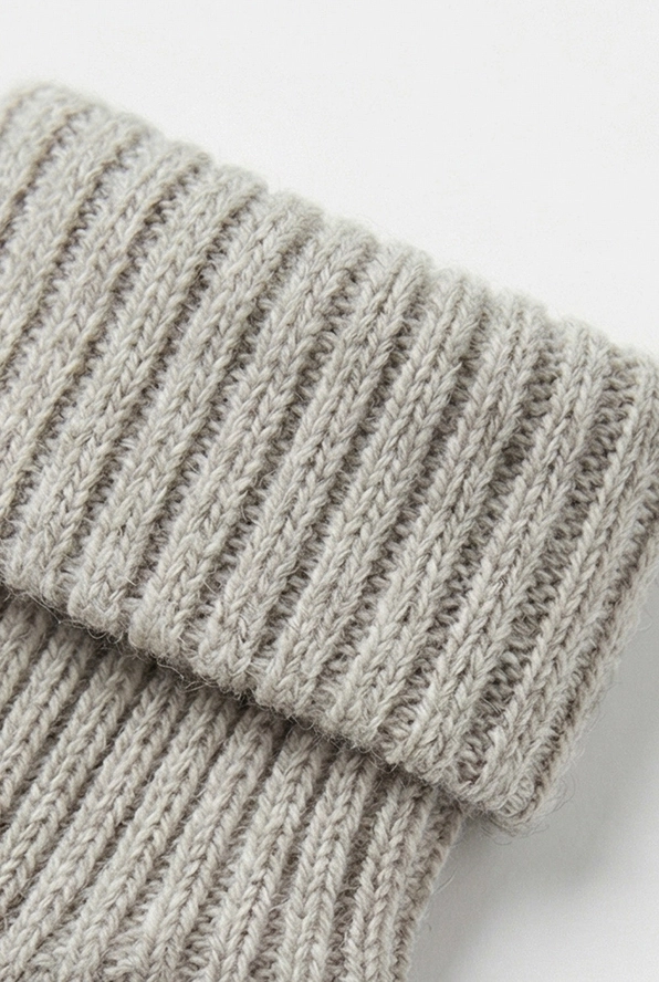 Merinoull baby mjuka sköna ullstrumpor från Lille Barn - Vitlök - 6