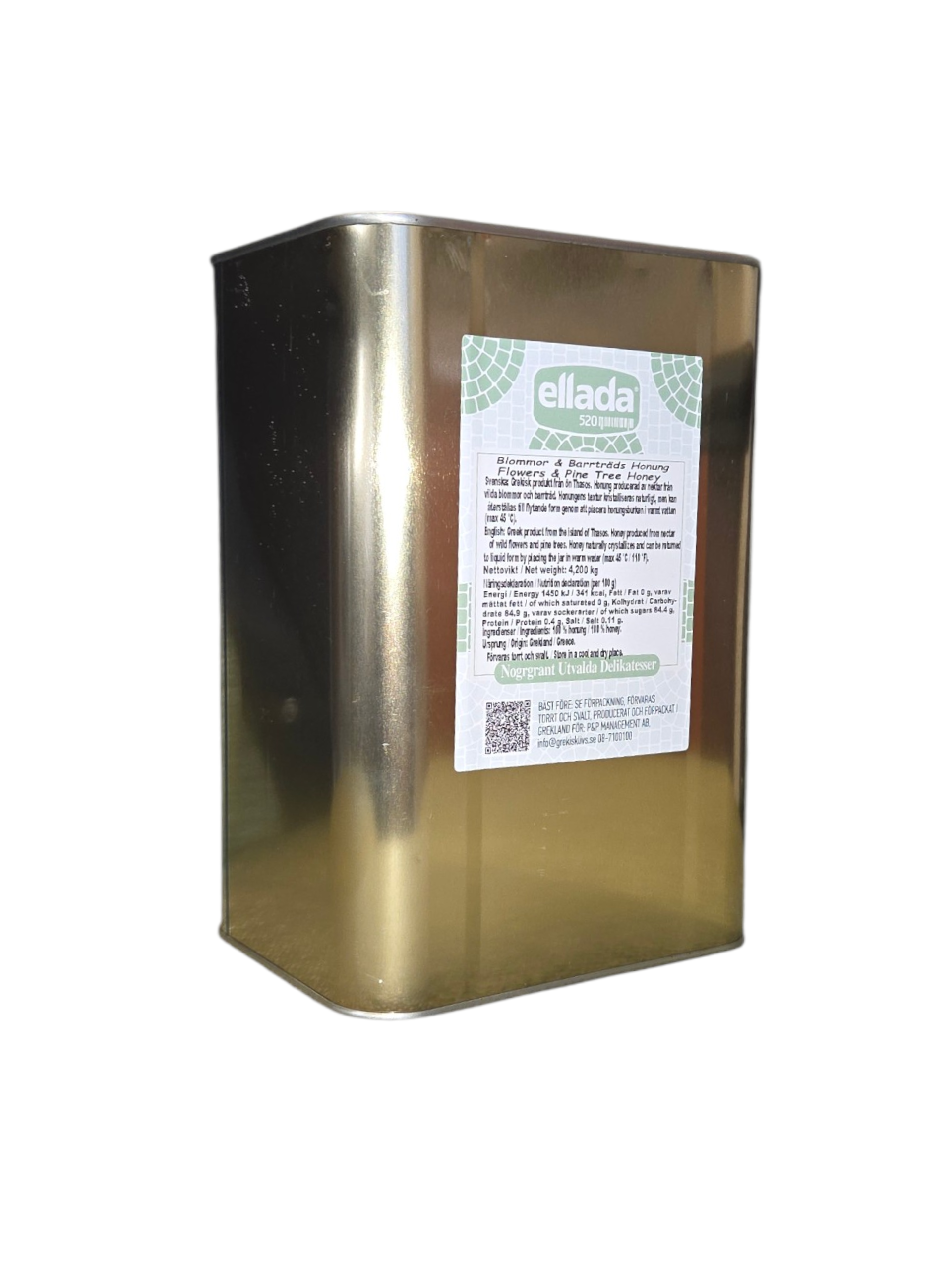 honey Thasitiko 4,2kg. Flower &amp; conifer honey, free shipping