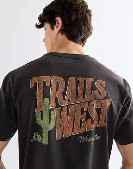 wrangler graphic tee black