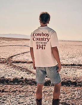 wrangler graphic tee worn white