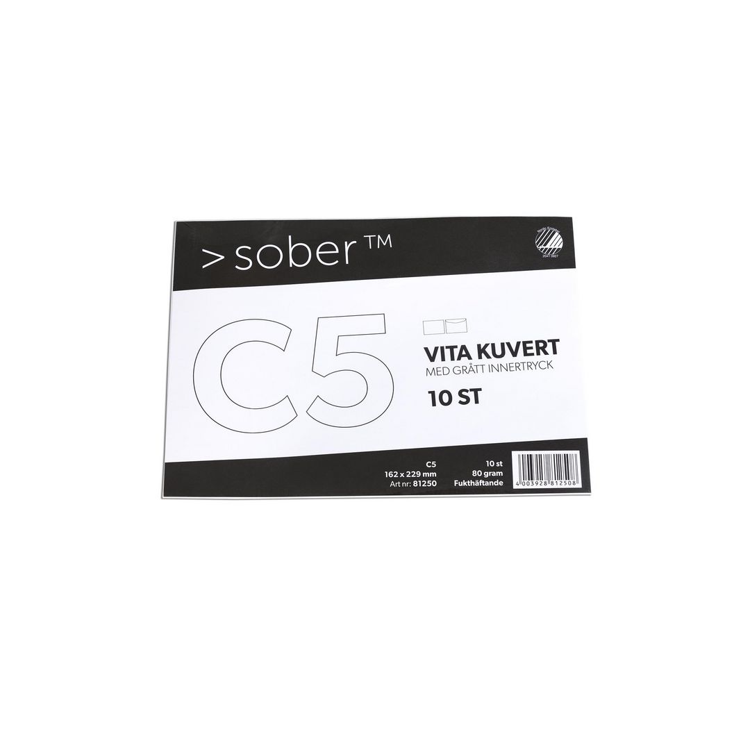 Kuvert konsument fp C5 FH vit 10/fp