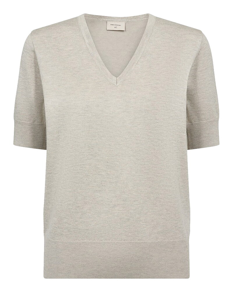 Jumper Katie kort ärm ljusbeige
