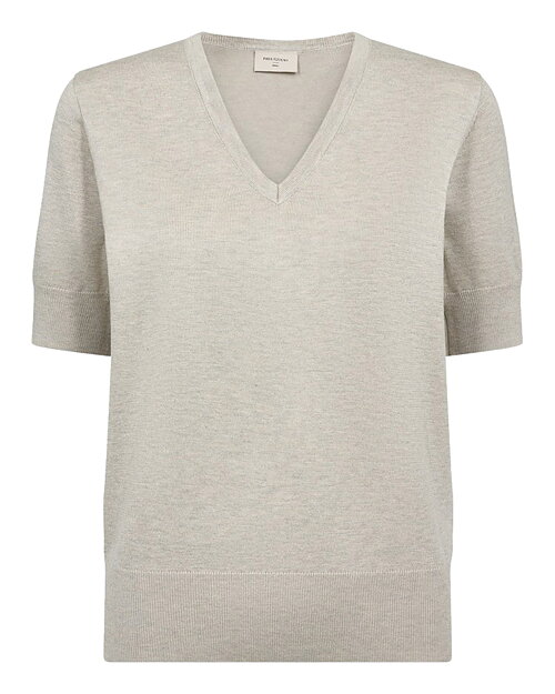Jumper Katie kort ärm ljusbeige