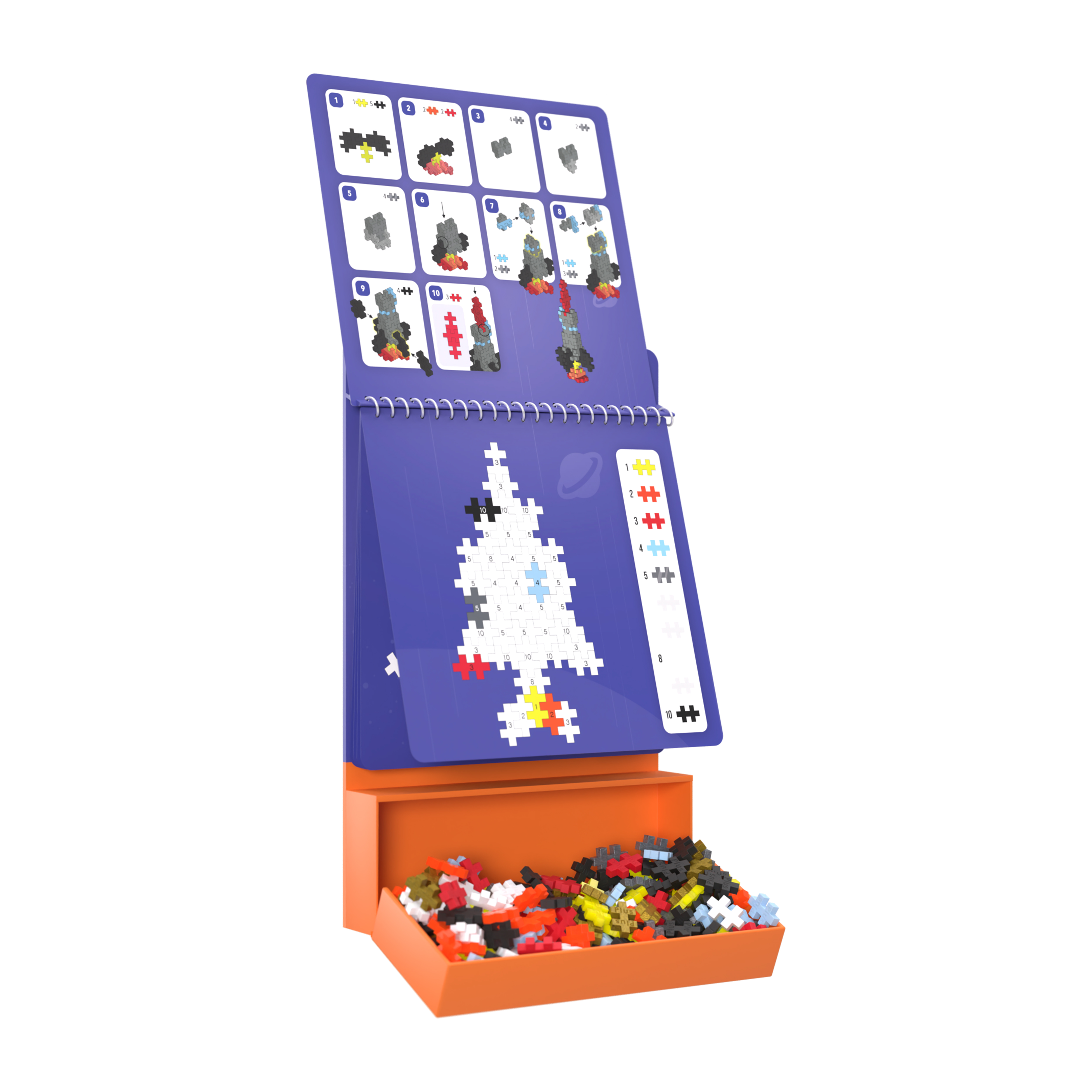 Plus-Plus Activity Pad – Rymden - 3