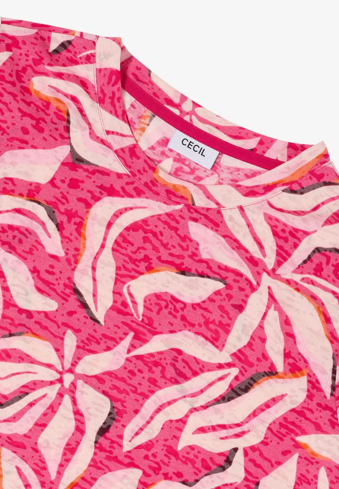 TOS Muliti AOP Burnout Shirt - Beetroot Pink - Cecil - 6