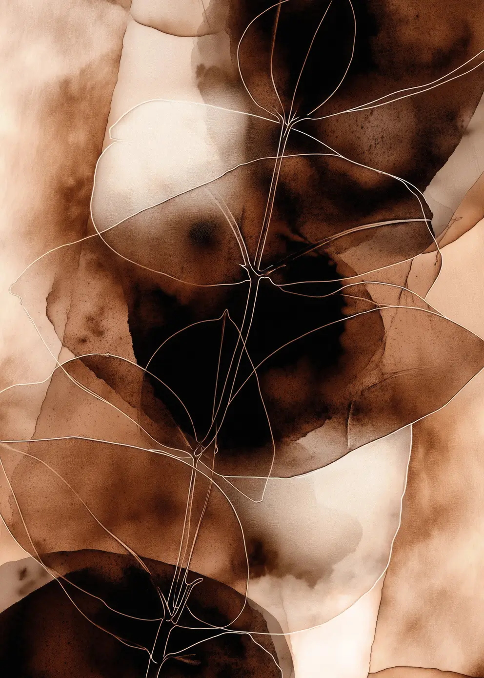 Lerretsbilde - Earth Leaves