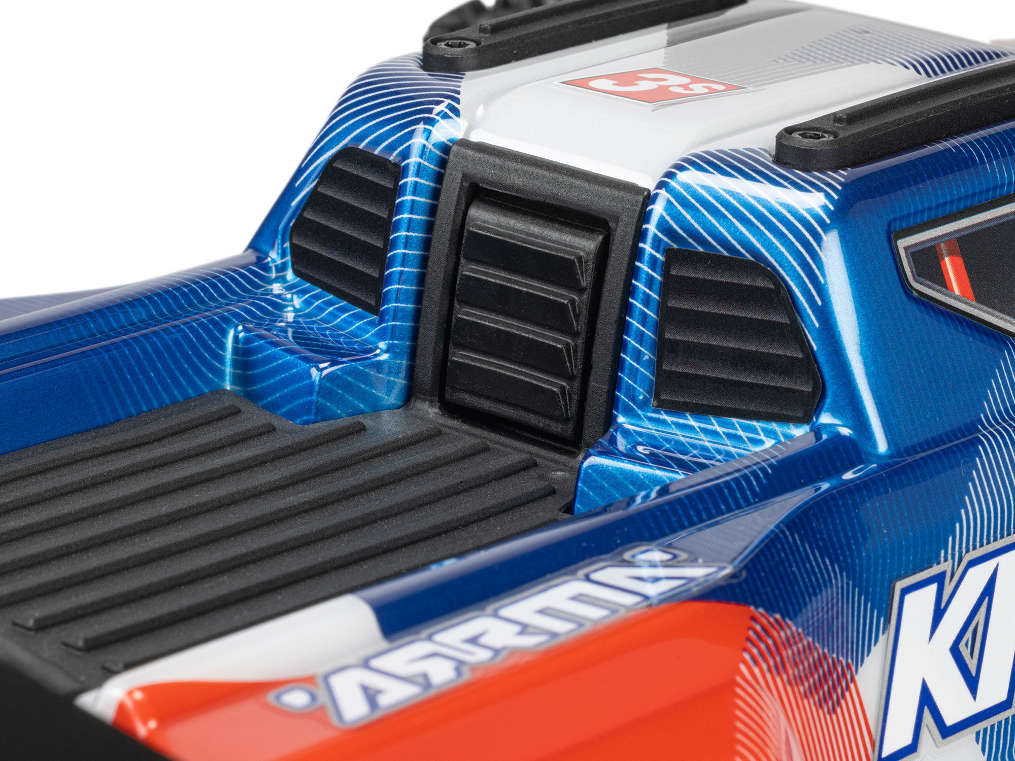 Arrma ARA2508ST1 1/16 MINI KRATON 3S DSC 4X4 RTR Brushless Speed Truck (Battery & Charger Included), Red/Blue - 16