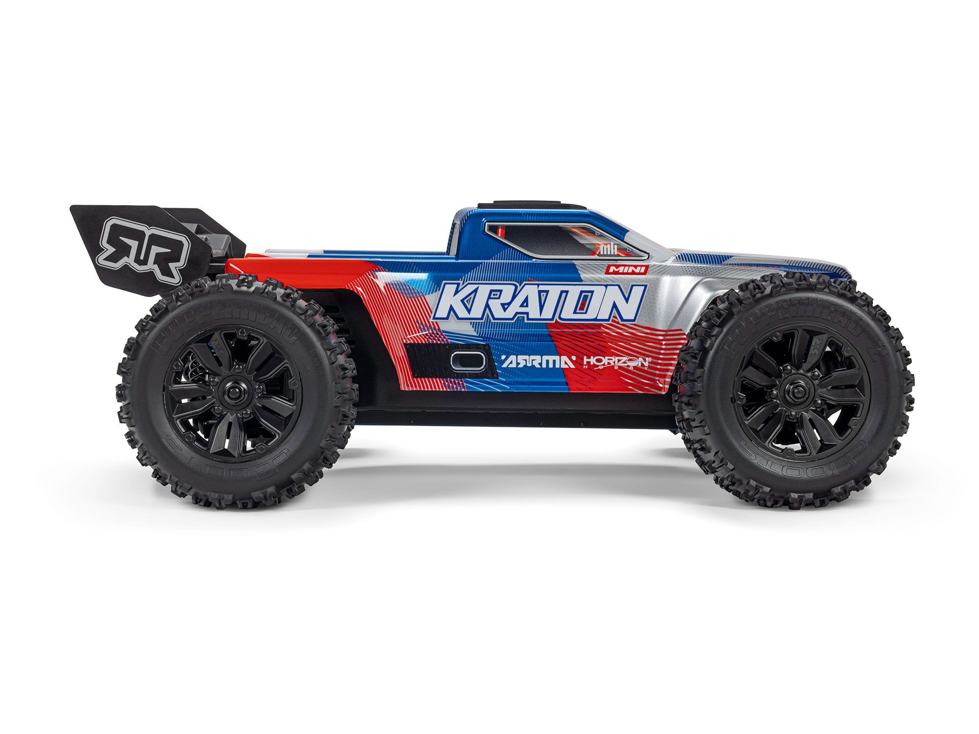 Arrma ARA2508ST1 1/16 MINI KRATON 3S DSC 4X4 RTR Brushless Speed Truck (Battery & Charger Included), Red/Blue - 5
