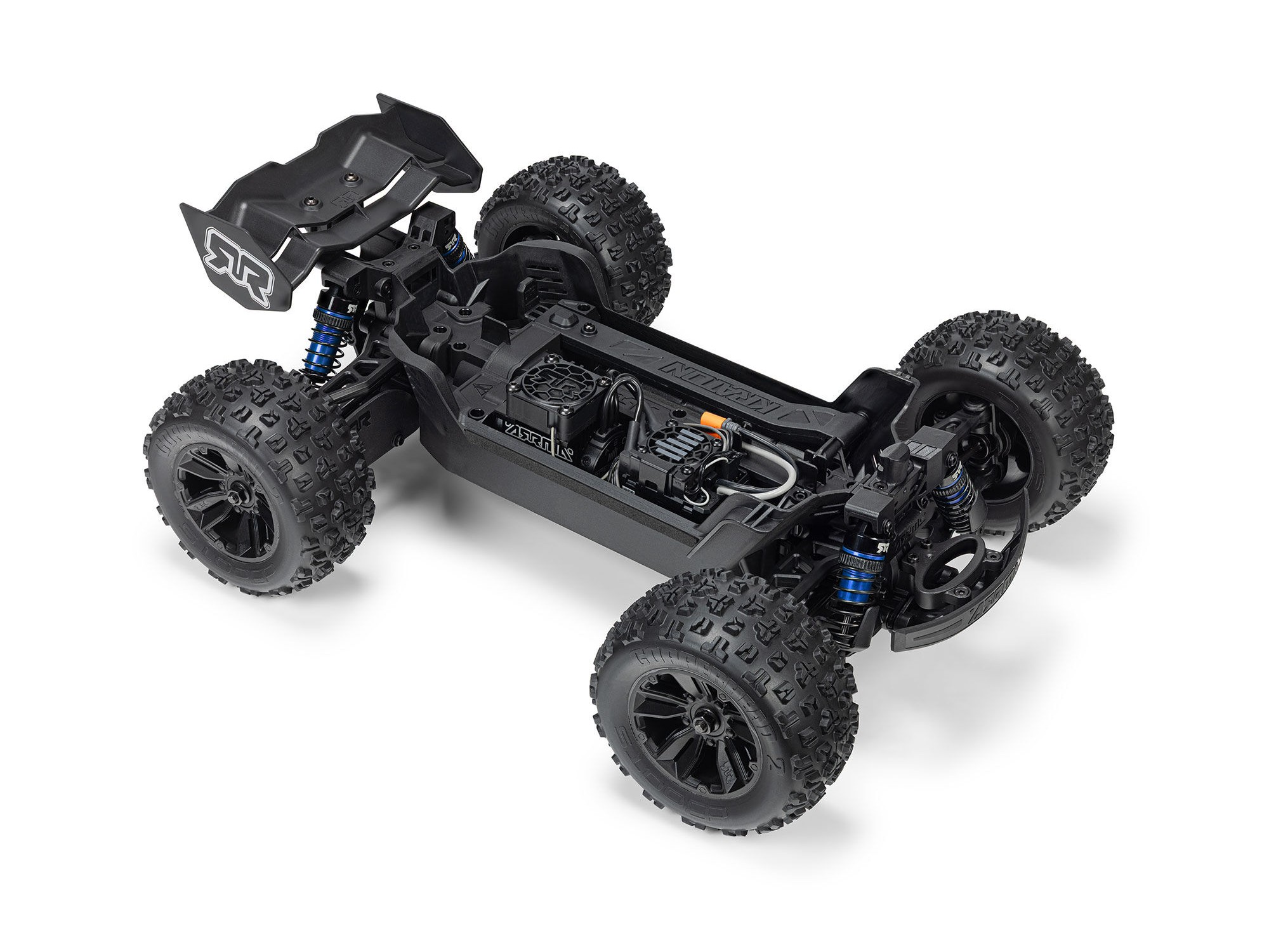 Arrma ARA2508ST1 1/16 MINI KRATON 3S DSC 4X4 RTR Brushless Speed Truck (Battery & Charger Included), Red/Blue - 9