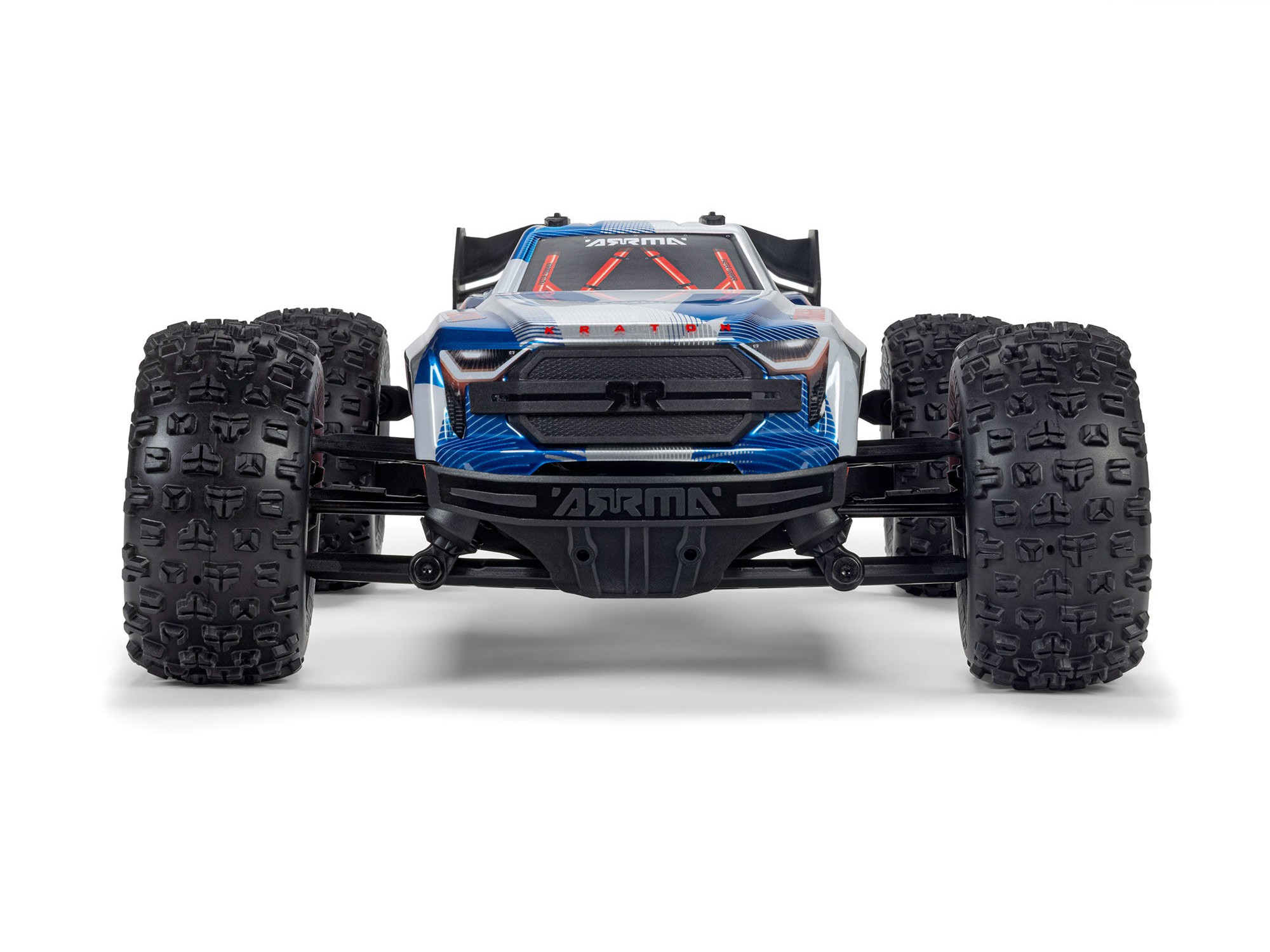 Arrma ARA2508ST1 1/16 MINI KRATON 3S DSC 4X4 RTR Brushless Speed Truck (Battery & Charger Included), Red/Blue - 4