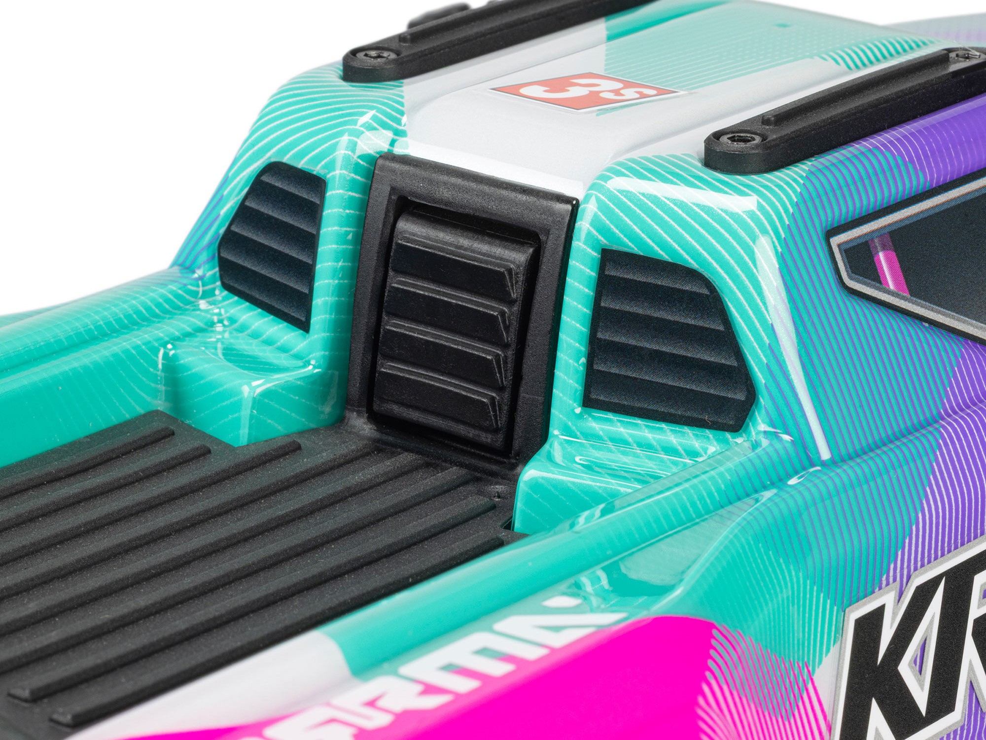 Arrma ARA2508ST2 1/16 MINI KRATON 3S DSC 4X4 RTR Brushless Speed Truck (Battery & Charger Included), Teal/Pink - 16
