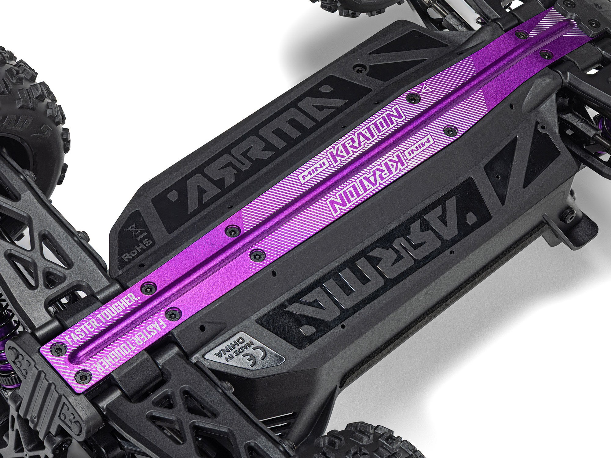 Arrma ARA2508ST2 1/16 MINI KRATON 3S DSC 4X4 RTR Brushless Speed Truck (Battery & Charger Included), Teal/Pink - 14