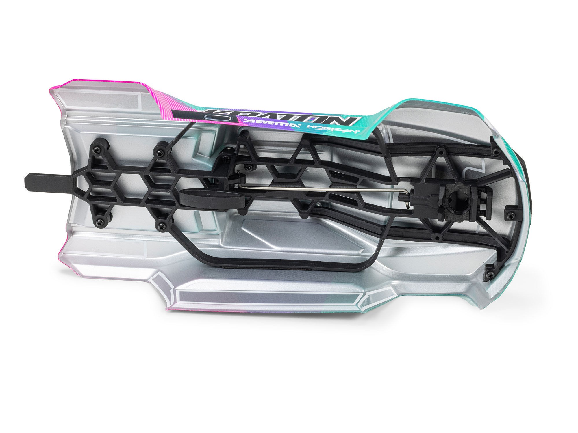 Arrma ARA2508ST2 1/16 MINI KRATON 3S DSC 4X4 RTR Brushless Speed Truck (Battery & Charger Included), Teal/Pink - 17