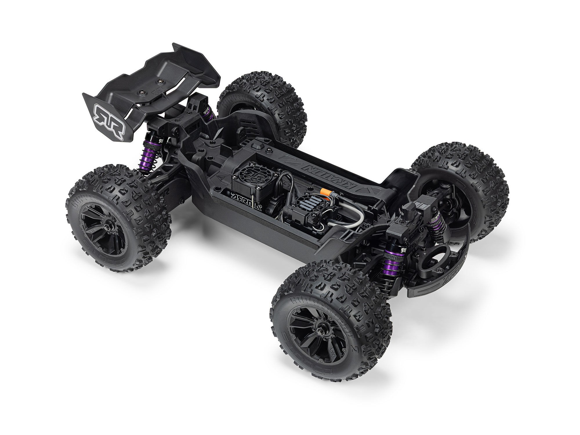 Arrma ARA2508ST2 1/16 MINI KRATON 3S DSC 4X4 RTR Brushless Speed Truck (Battery & Charger Included), Teal/Pink - 9