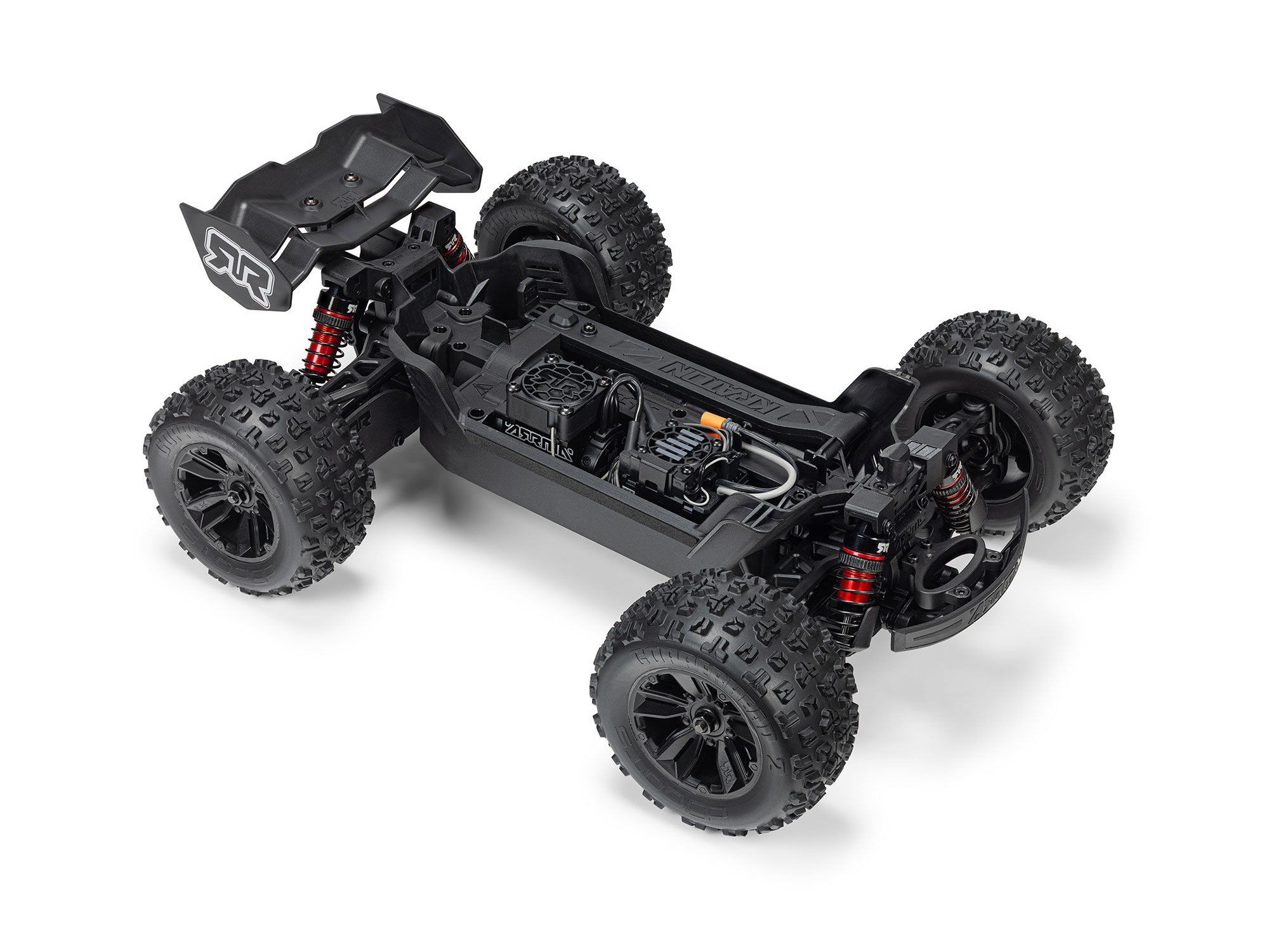 Arrma ARA2508T1 1/16 MINI KRATON 3S DSC 4X4 RTR Brushless Speed Truck, Black/Red - 9