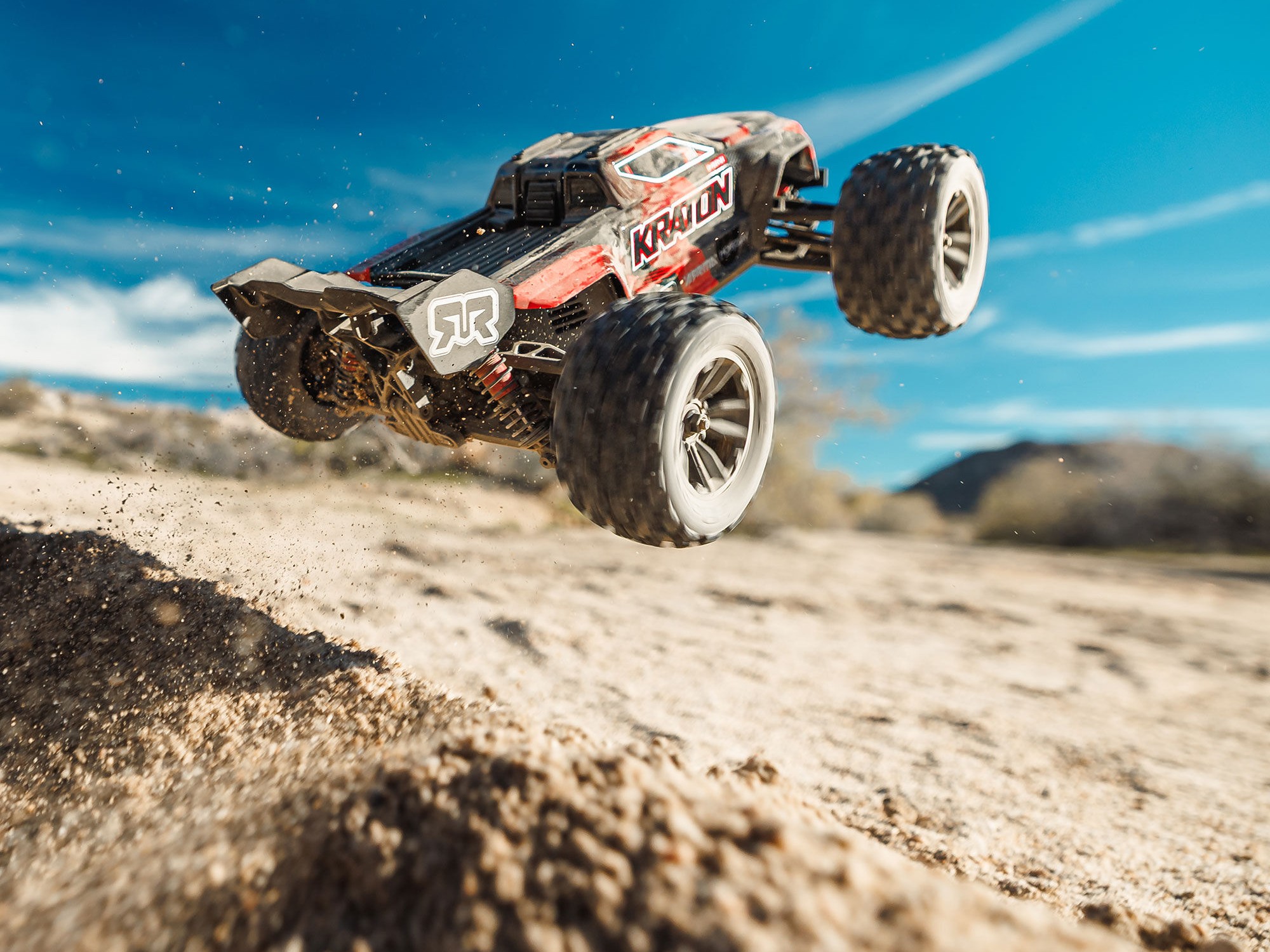 Arrma ARA2508T1 1/16 MINI KRATON 3S DSC 4X4 RTR Brushless Speed Truck, Black/Red - 21