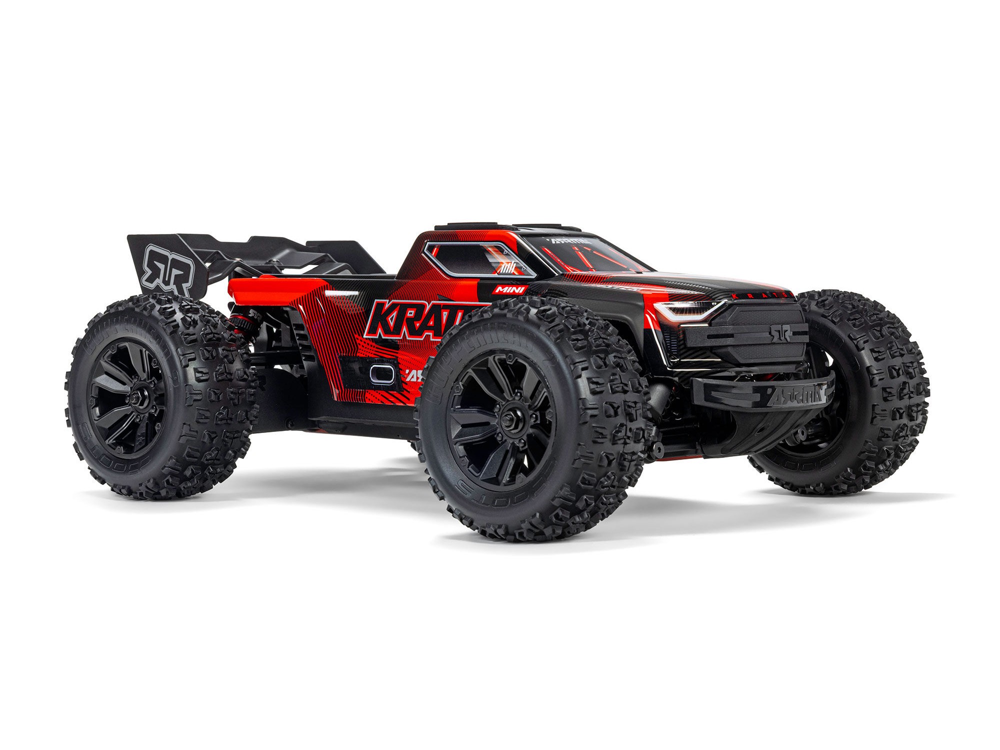 Arrma ARA2508T1 1/16 MINI KRATON 3S DSC 4X4 RTR Brushless Speed Truck, Black/Red - 3