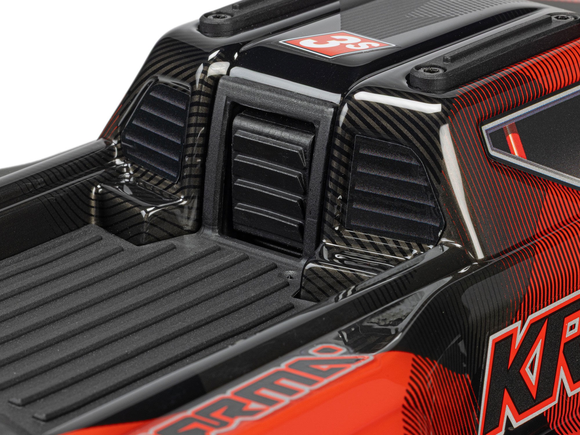 Arrma ARA2508T1 1/16 MINI KRATON 3S DSC 4X4 RTR Brushless Speed Truck, Black/Red - 15