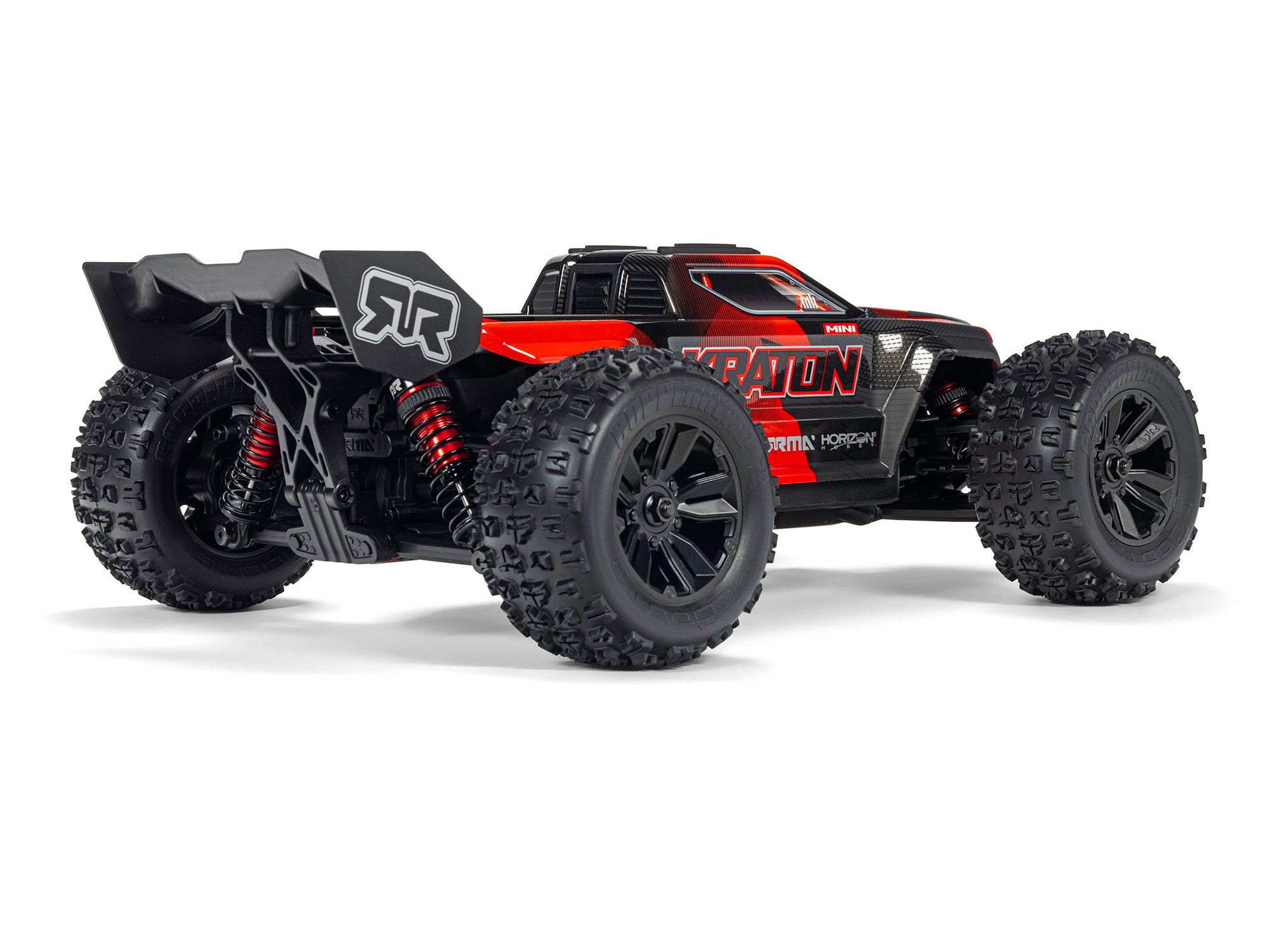 Arrma ARA2508T1 1/16 MINI KRATON 3S DSC 4X4 RTR Brushless Speed Truck, Black/Red - 2