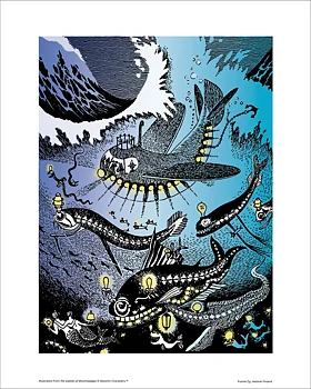 Mumin mini poster - Amfibie