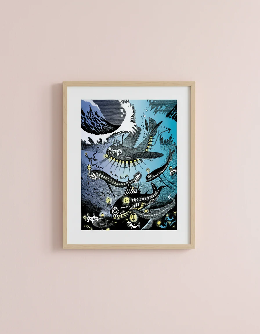 Mumin mini poster - Amfibie - 2