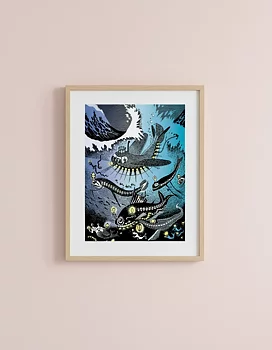 Mumin mini poster - Amfibie