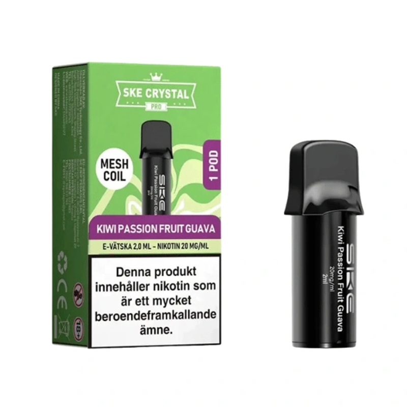 SKE Crystal Plus Max Pod - Kiwi Passion Fruit Guava