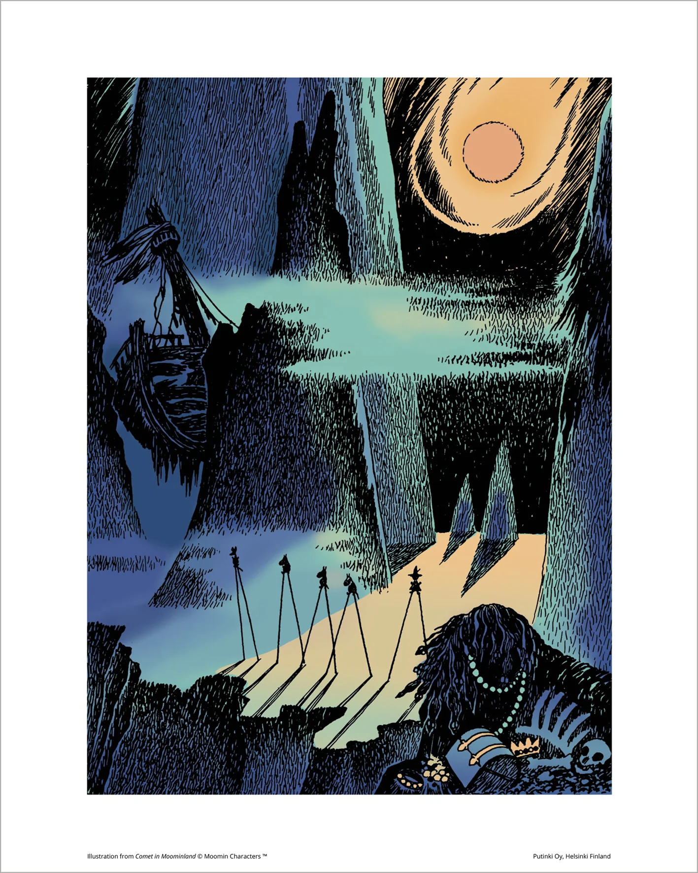 Mumin mini poster - Komet