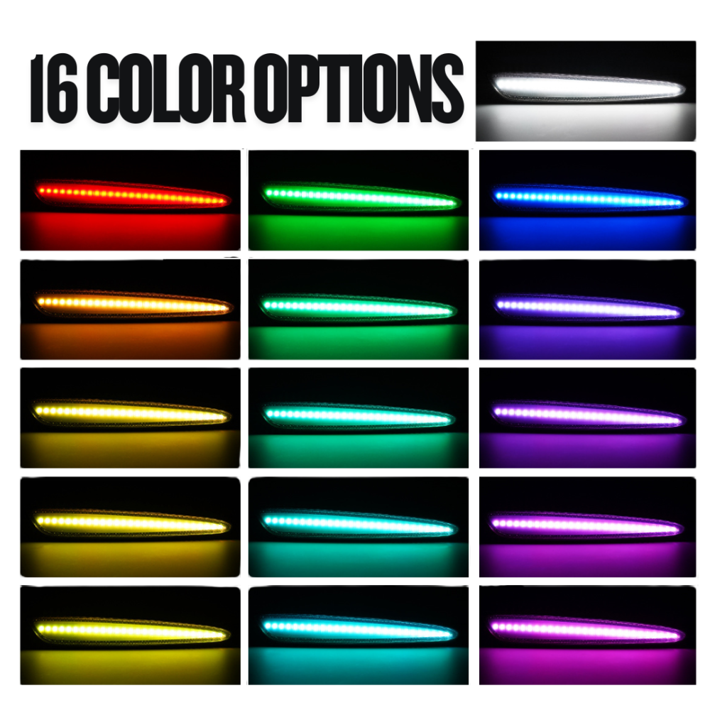 LED Sidomarkeringar – Fram & Bak – RGB C6 - 2