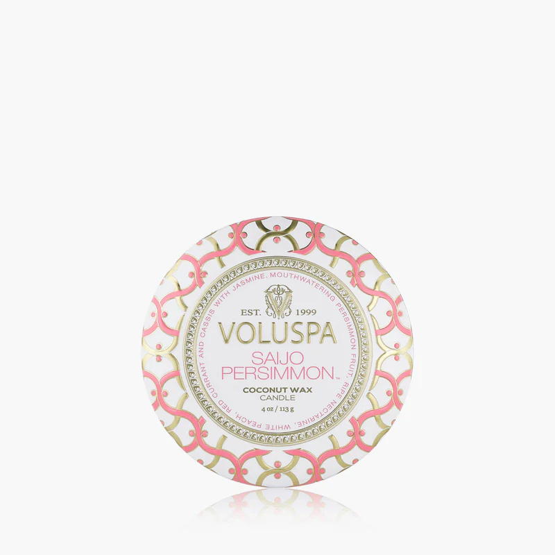 Voluspa Saijo Persimmon Mini Tin 