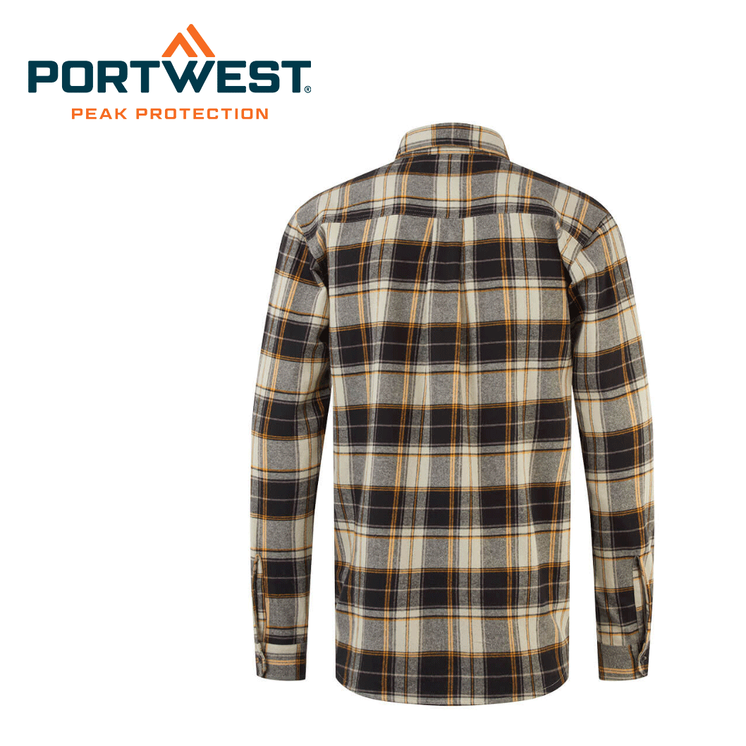 Flanellipaita Portwest KA307 Beige - 3