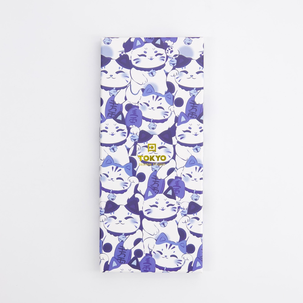 JAPANSKA ÄTPINNAR-Blue Lucky Cat - 3
