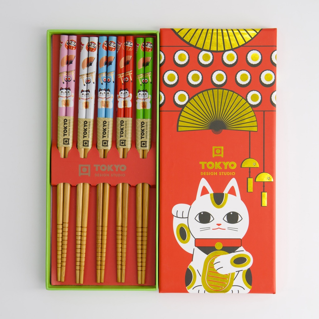 JAPANSKA ÄTPINNAR-Lucky Cat - 2