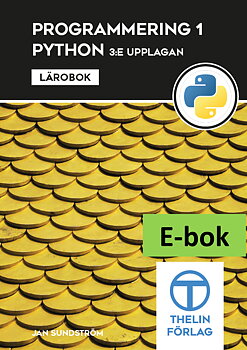Programmering 1 med Python - Lärobok 3e upplagan E-bok