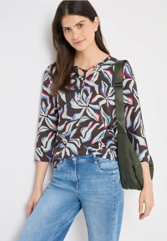 Multi AOP Tunic - Macchiato - Cecil