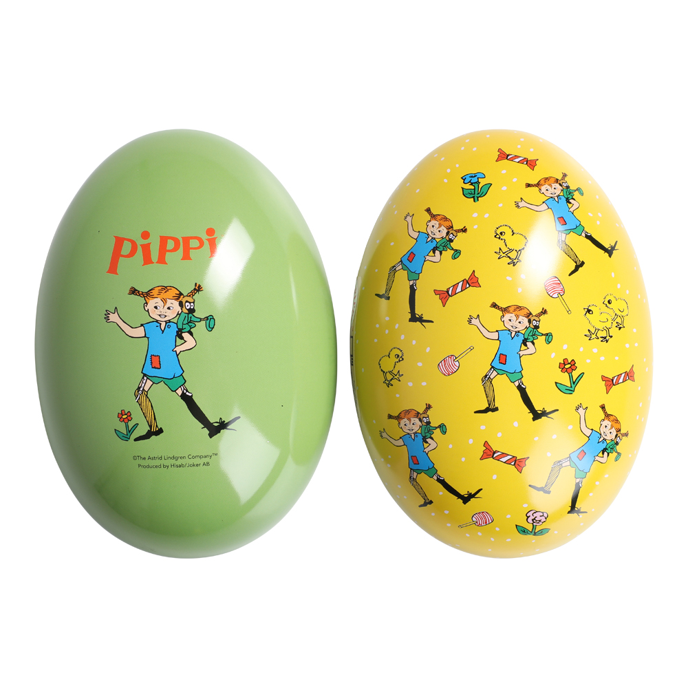 Pippi Långstrump Påskägg / Plåtägg 15 cm - 4