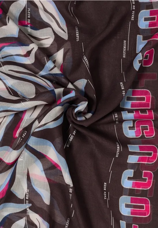 Foil Print Loop - Macchiato - Cecil - 4