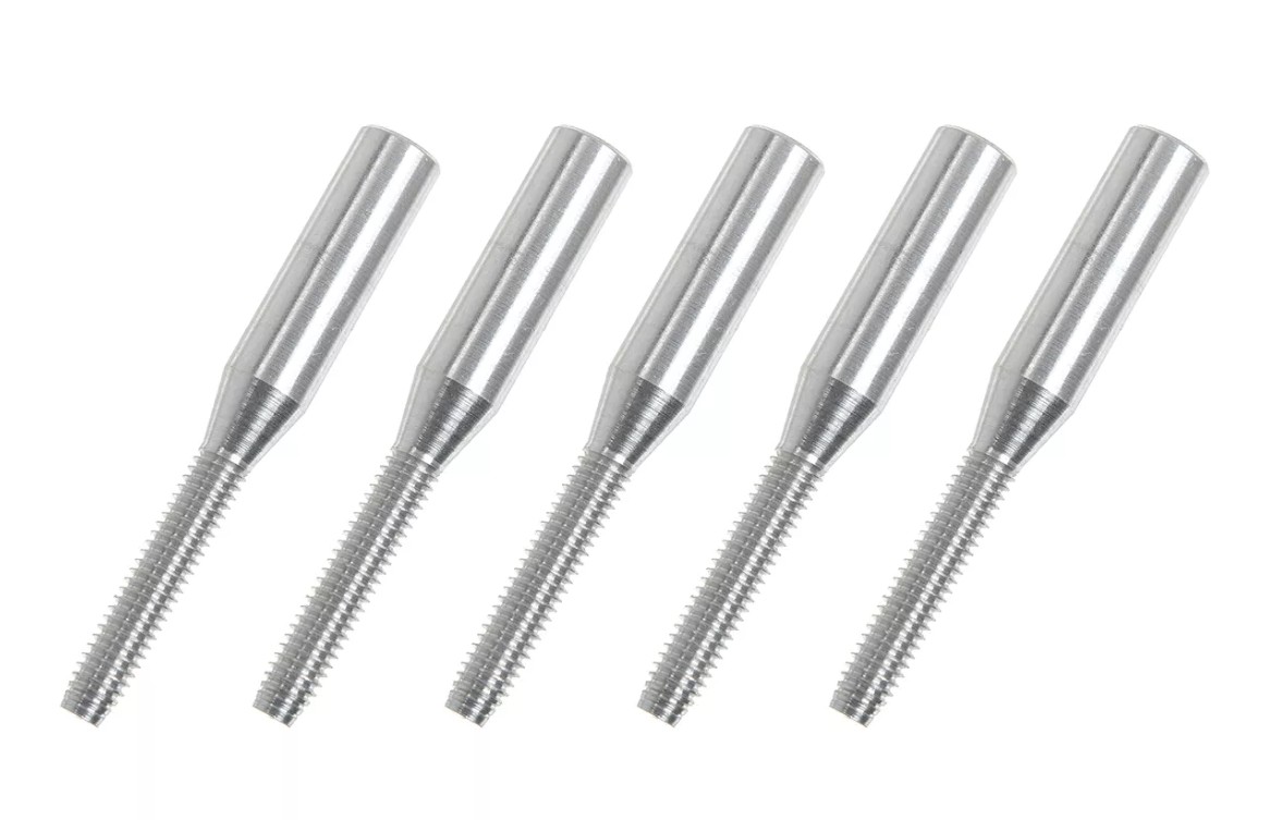 G-Force Threaded Coupler - M2.5 - Outer - Carbon Tube Dia. 3mm - 5 pcs
