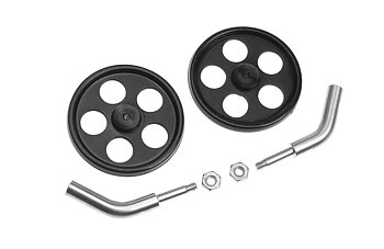 G-Force Landing Gear Axle - Angled - 2mm Carbon Rod - Incl. Wheels - 1 Set